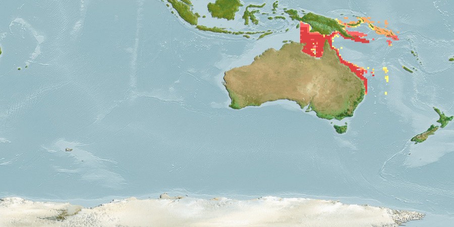Aquamaps of Pentapodus paradiseus